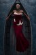 Bordo Asimetrik Peplum Tasarım Abiye Elbise